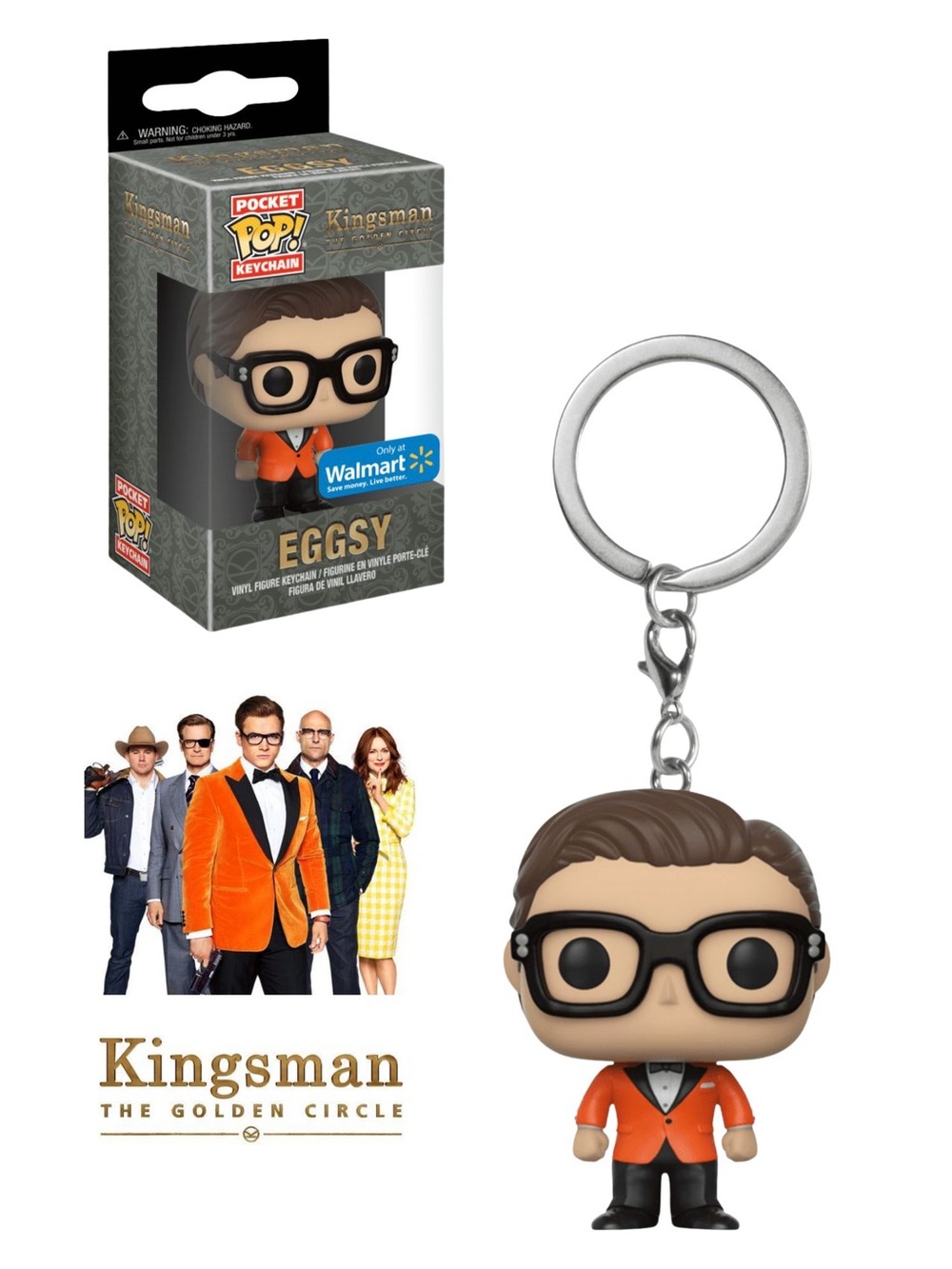 Funko POP! Kingsman’s Eggsy Pocket POP! Keychain - RARE